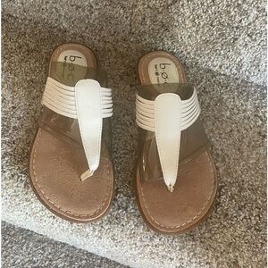 BOC White Sandals Size 6M